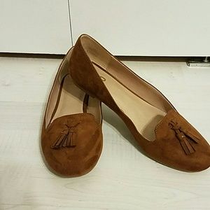 Mix No.6 Tan Sued flat shoes