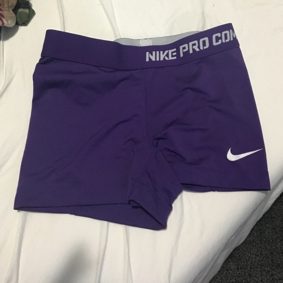 Purple Nike Pro Combat Spandex