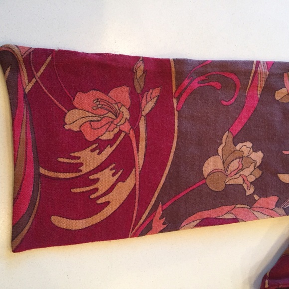 Cashmere Scarf Oranges & Reds - Picture 2 of 3