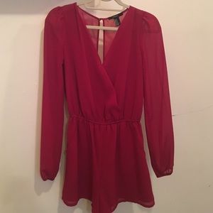 Forever 21 Red Romper