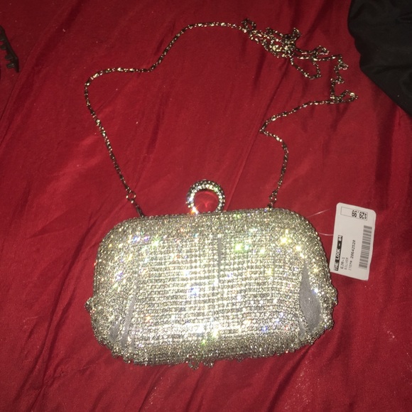 Diamond stud shoulder bag