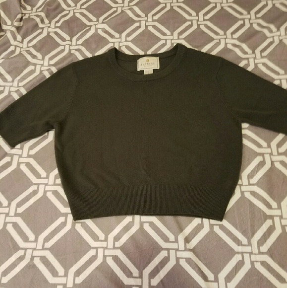 Express Tricot Green Sweater