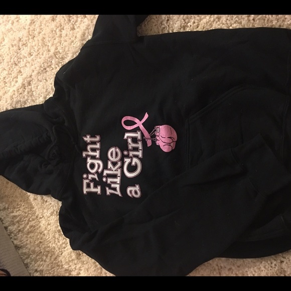 Fight like a girl breast cancer sweatshirt - Picture 1 of 1