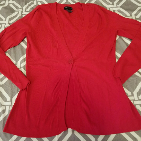 New York and Co Red cardigan