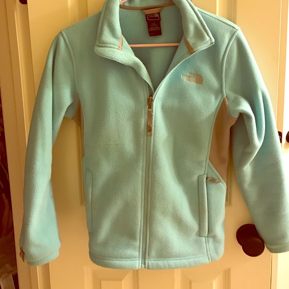 Zip front North Face fleece jacket