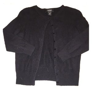 Black cashmere express cardigan