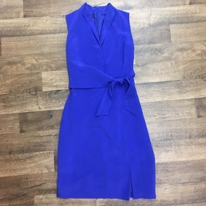 Calvin Klein Dress Sleeveless Faux Wrap