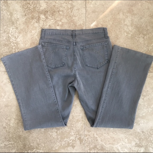 NYDJ straight leg gray denim - Picture 3 of 4