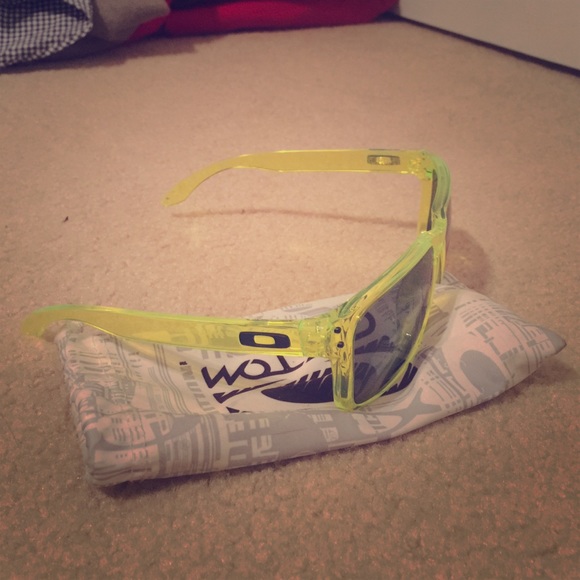 Holbrooks,polarized and like a lime green clear