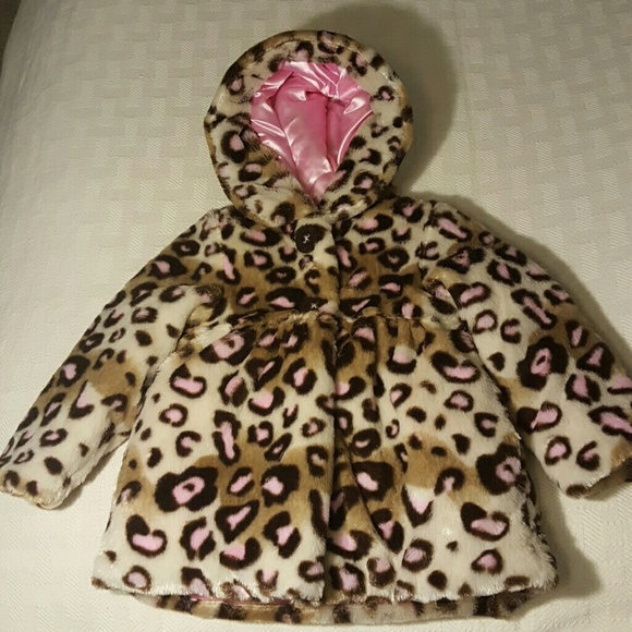 Leopard Faux Fur 5T Coat