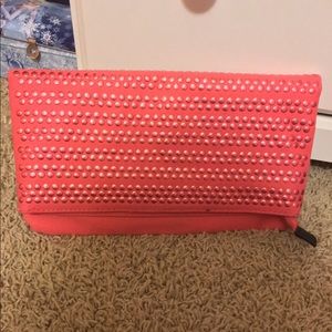 Coral BCBG clutch