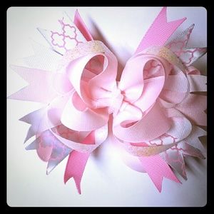 Handmade stacked hair bow