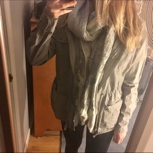 Grey army utility jacket
