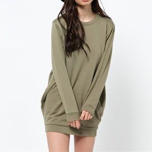 Sly Fleece Sweatshirt Dress Japan