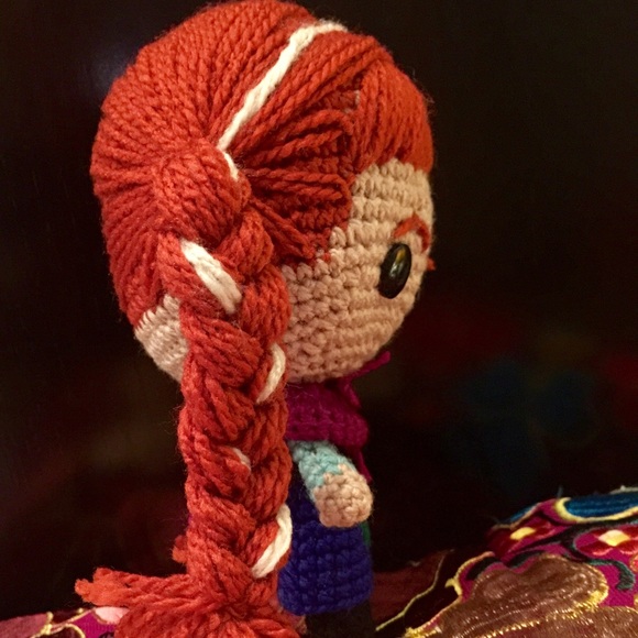 Handmade Anna Inspired Crochet Doll - Picture 2 of 4