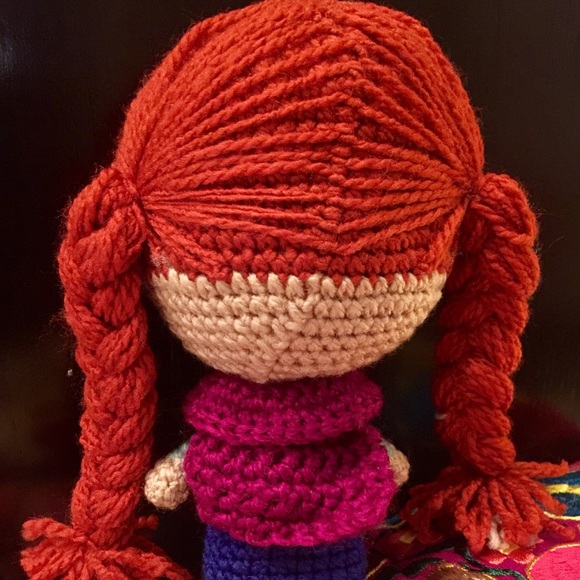 Handmade Anna Inspired Crochet Doll - Picture 3 of 4