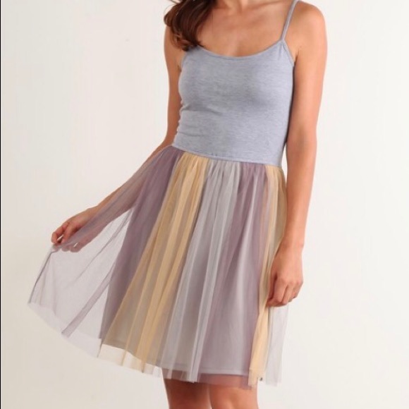 NEW Mystree Dress Tulle Chiffon Pastel Tutu S M L - Picture 3 of 4