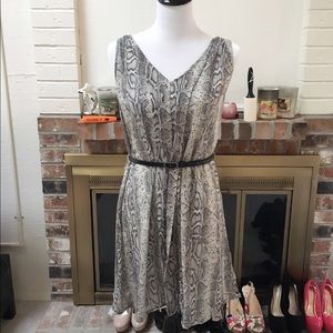 Mango Snake Print Dress