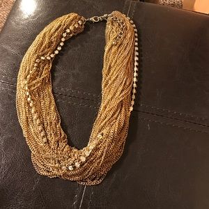 Gold layered chain necklace