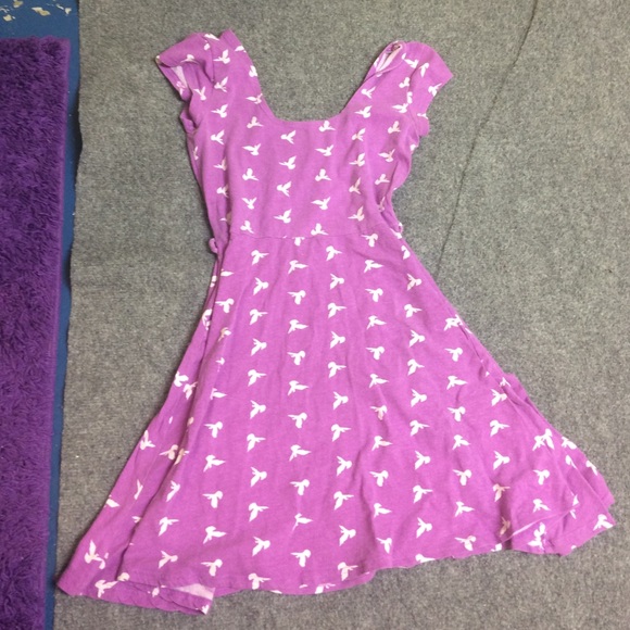 Purple bird dress from kohls