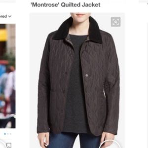 Barbour quilted jacket (worn once) navy.