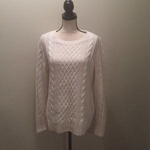 Cream pullover sweater