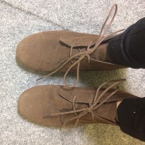 Used Suede brown women's booties