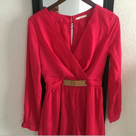 Hot Pink Short Romper - Picture 1 of 3