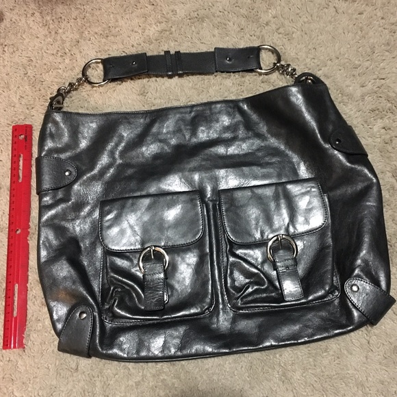 Kate Landry leather hobo