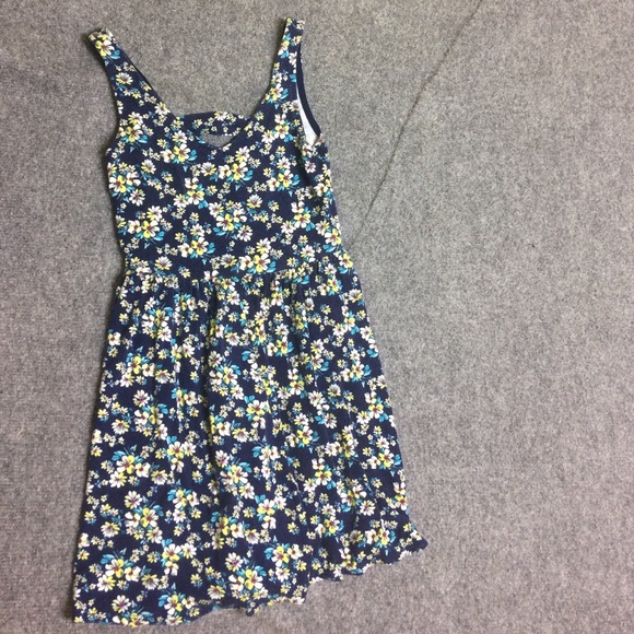 Size small soft blue floral dress women's