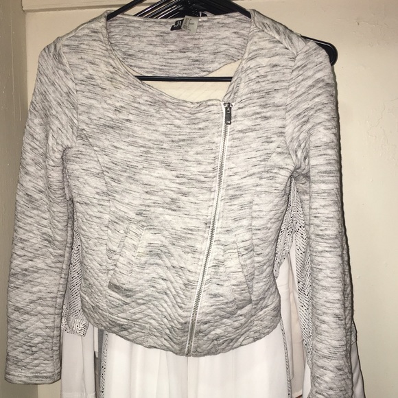 Textured Motor Style Blazer