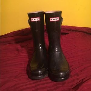 Hunter Original Gloss Rain Boots (size 8)