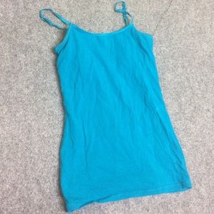 Teal camisole with built in bra