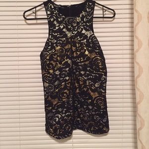 Bebe⚡️Gold/Silver/Black lace top