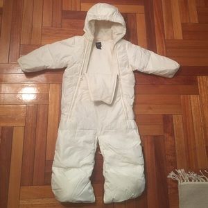 Gap ivory puffer baby bunting