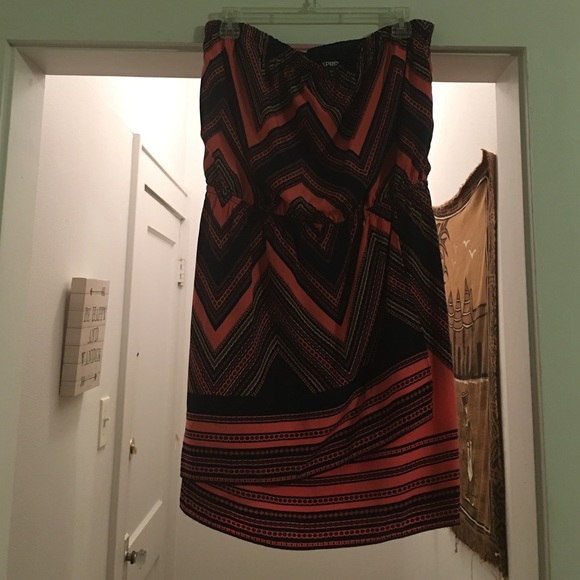 Express Pink and Navy Dress. Large