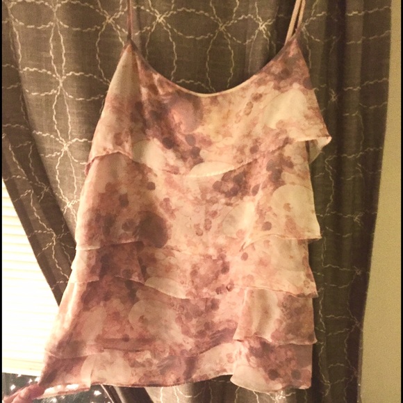 New York & Company Tops - Light Pink Ruffle Tank Top