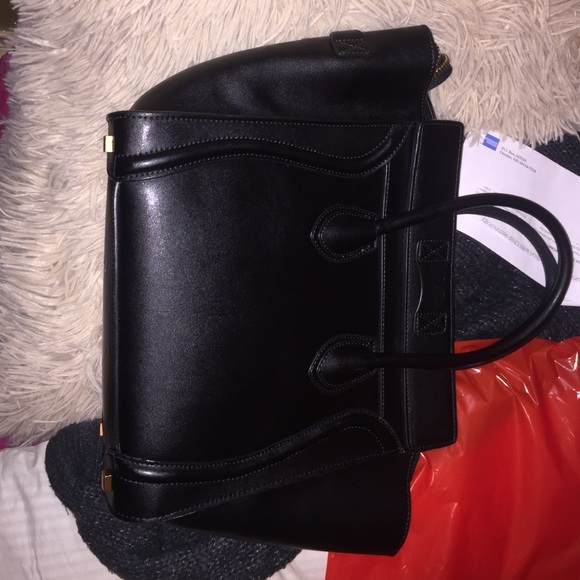 Celine micro smooth calf leather handbag. - Picture 3 of 4