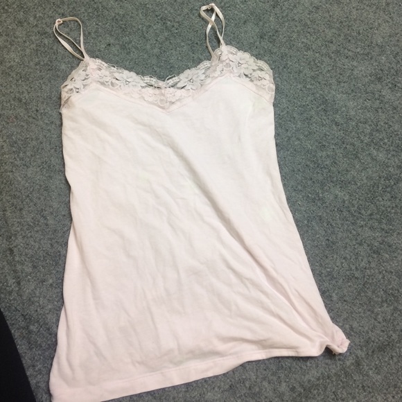 Laced pink camisole