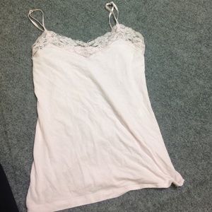 Laced pink camisole