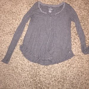 Long sleeved striped shirt