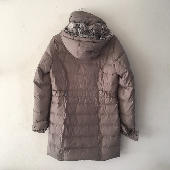 Larry Levine Faux Fur Hood Puffer Jacket