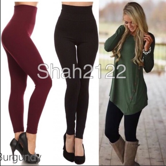 Plus Size High Waist Fleece Lined Legging OS - Picture 3 of 3