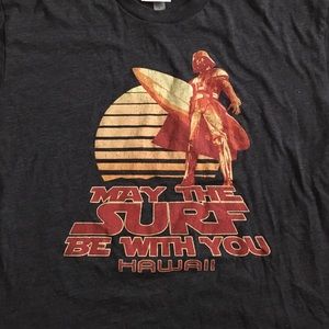Darth Vader surfing tee
