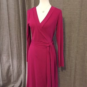 Banana Republic Pink Wrap Dress