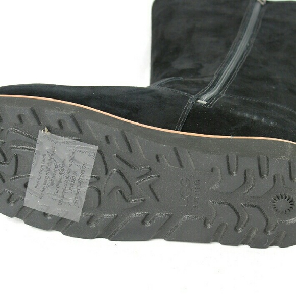 NWT  UGG Australia Women' ETTA  Suede Black Sz 11 - Picture 3 of 4