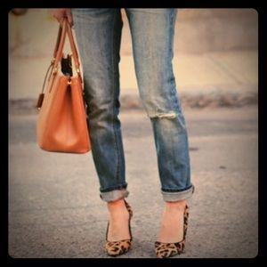 Deena &Ozzy Leopard Print Heels