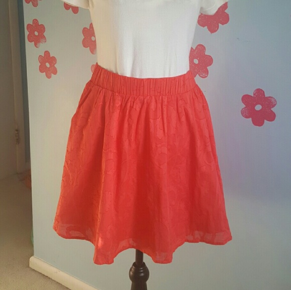 The Webster Miami Coral/Orange Skirt
