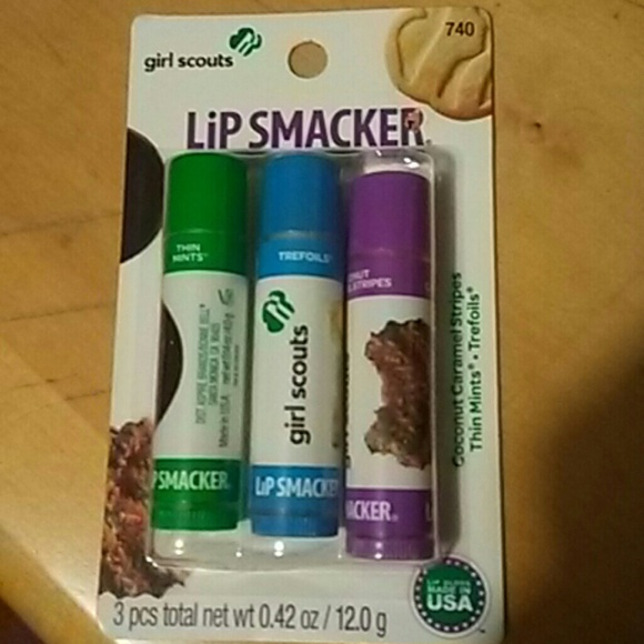 Rare Lip Smackers Girl Scout Cookie 3 pack new