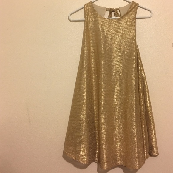 Gold dress